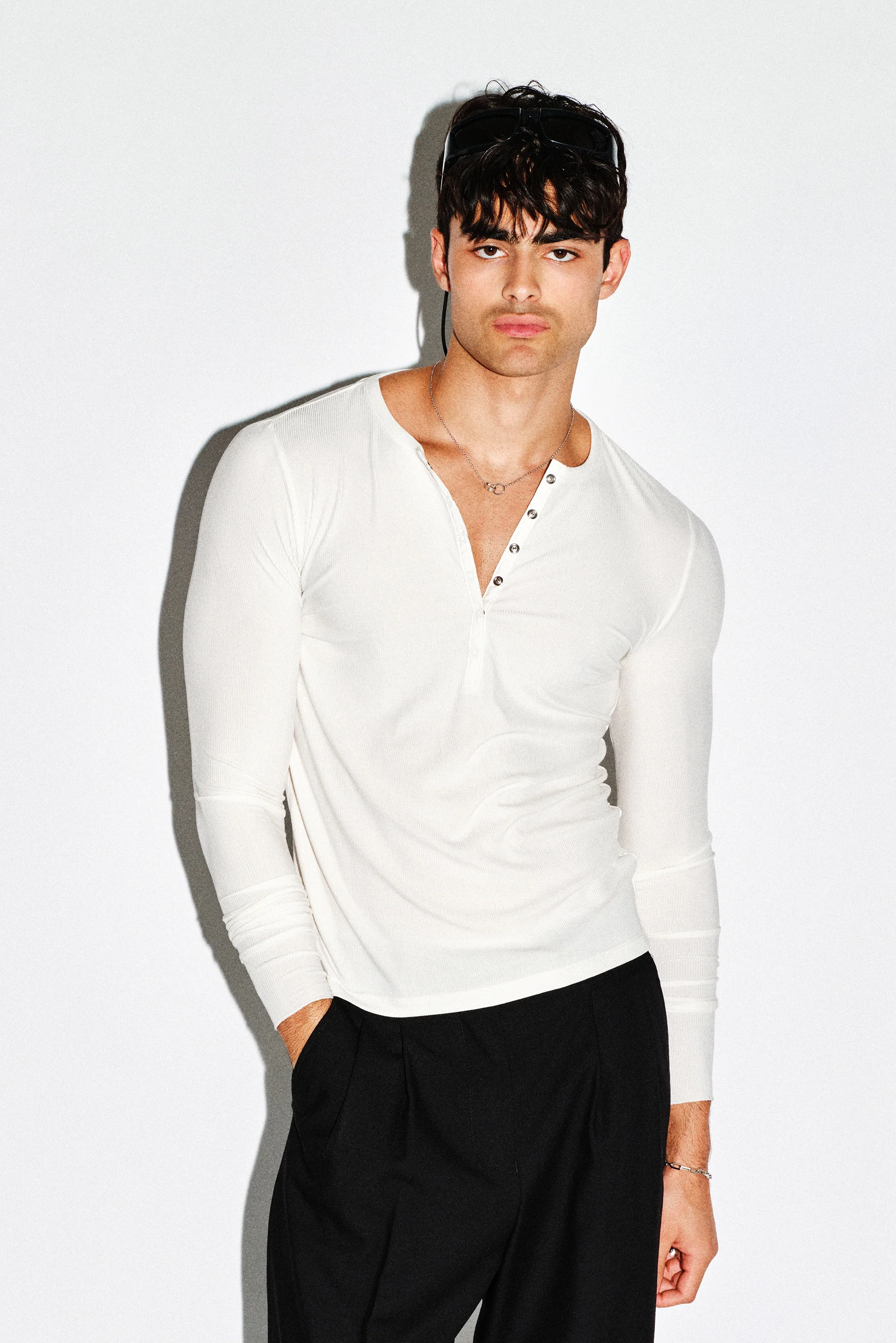 Dillon Slim Snap Henley - Image 5