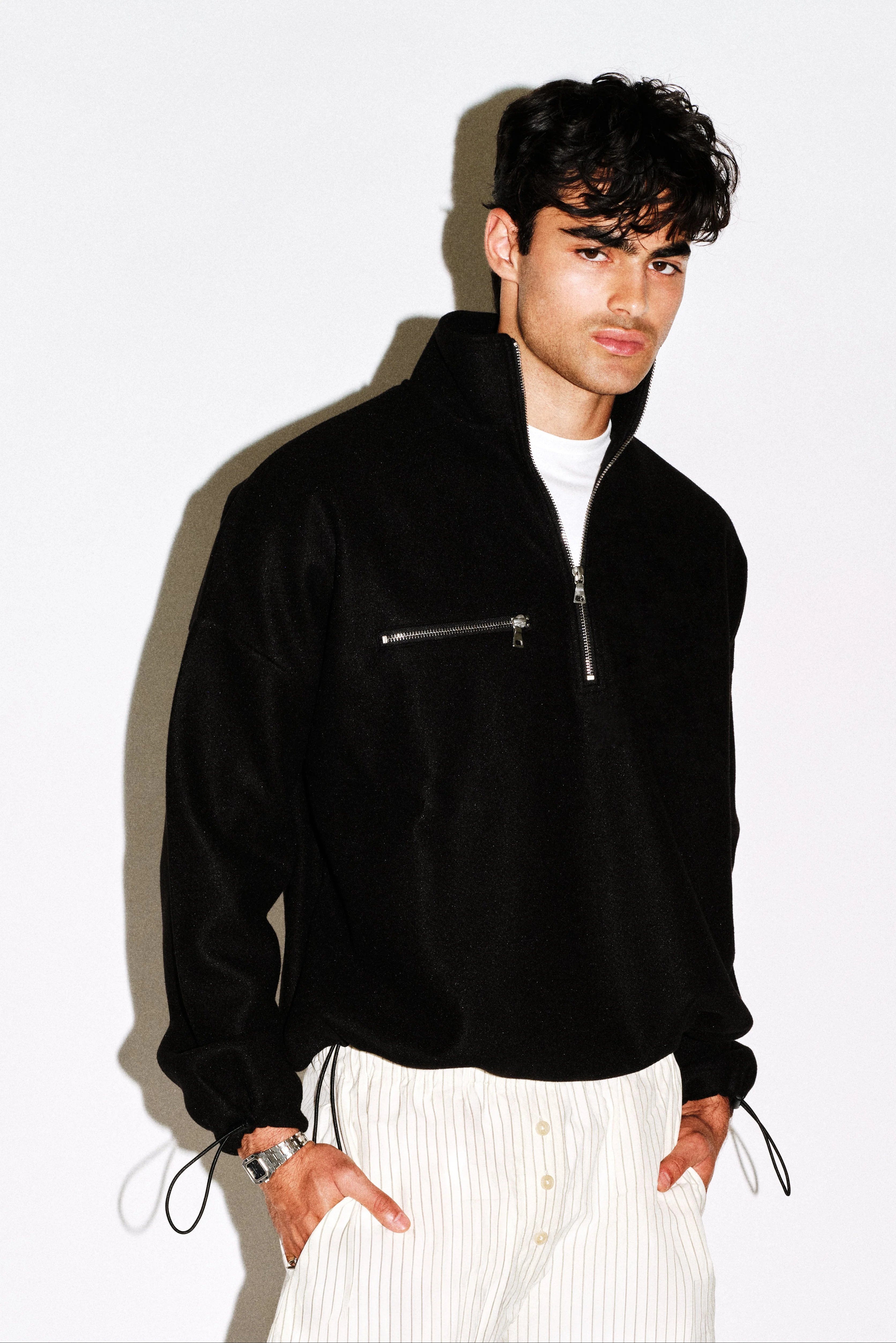 Graham Oversized Fleece Half Zip - Image 2