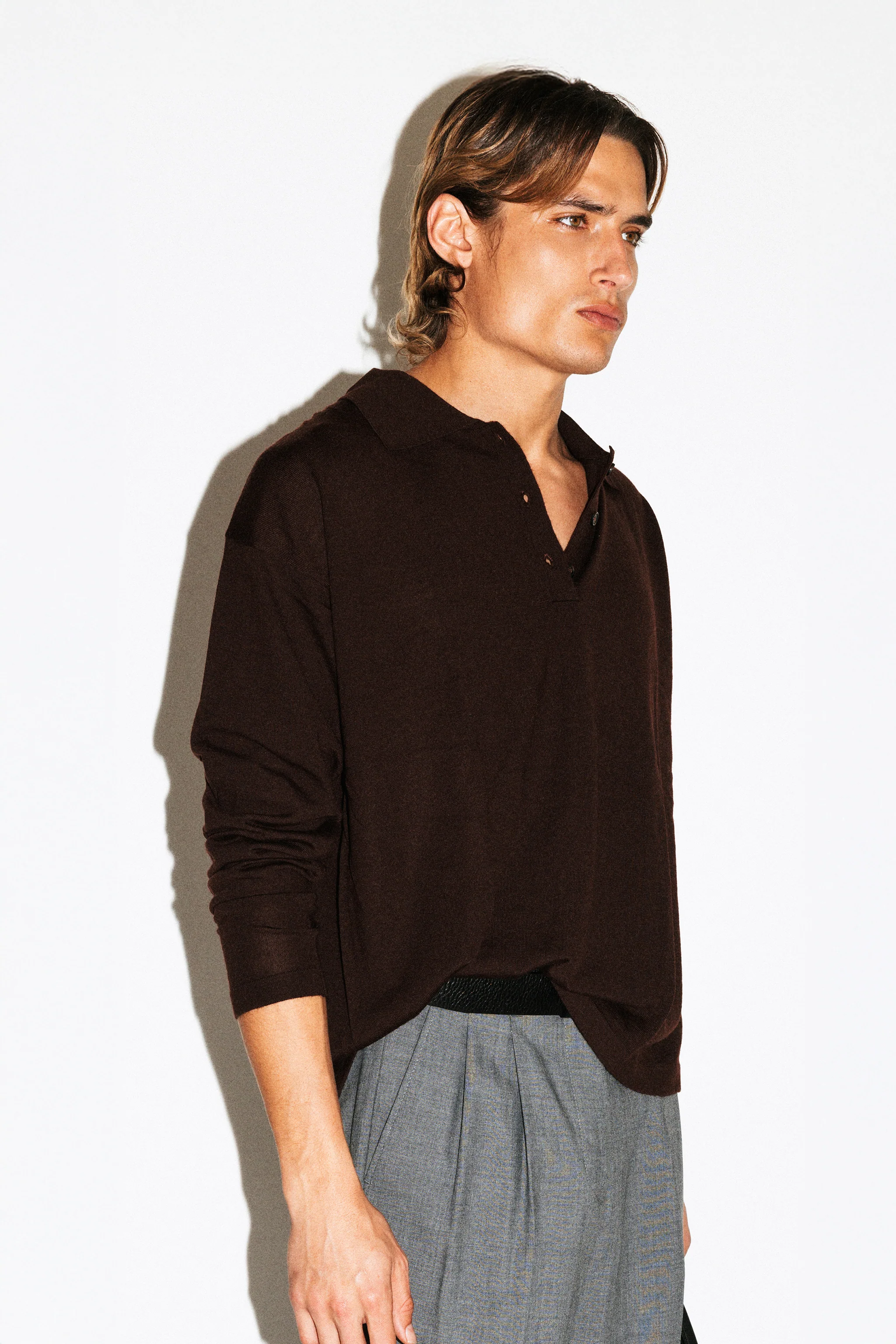Lakeview Long Sleeve Merino Polo - Image 6