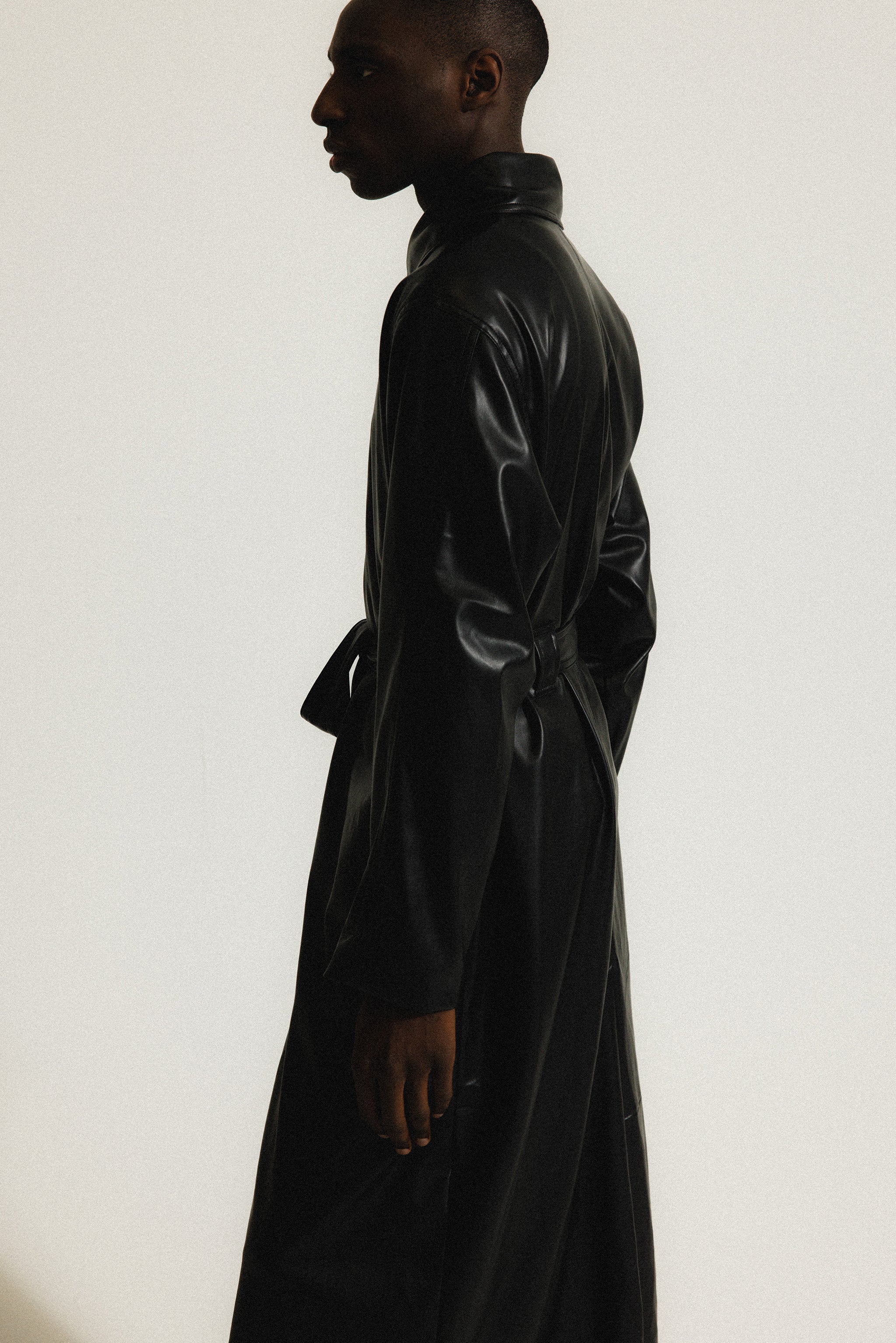 Palladium Vegan Leather Trench | Black - Image 6