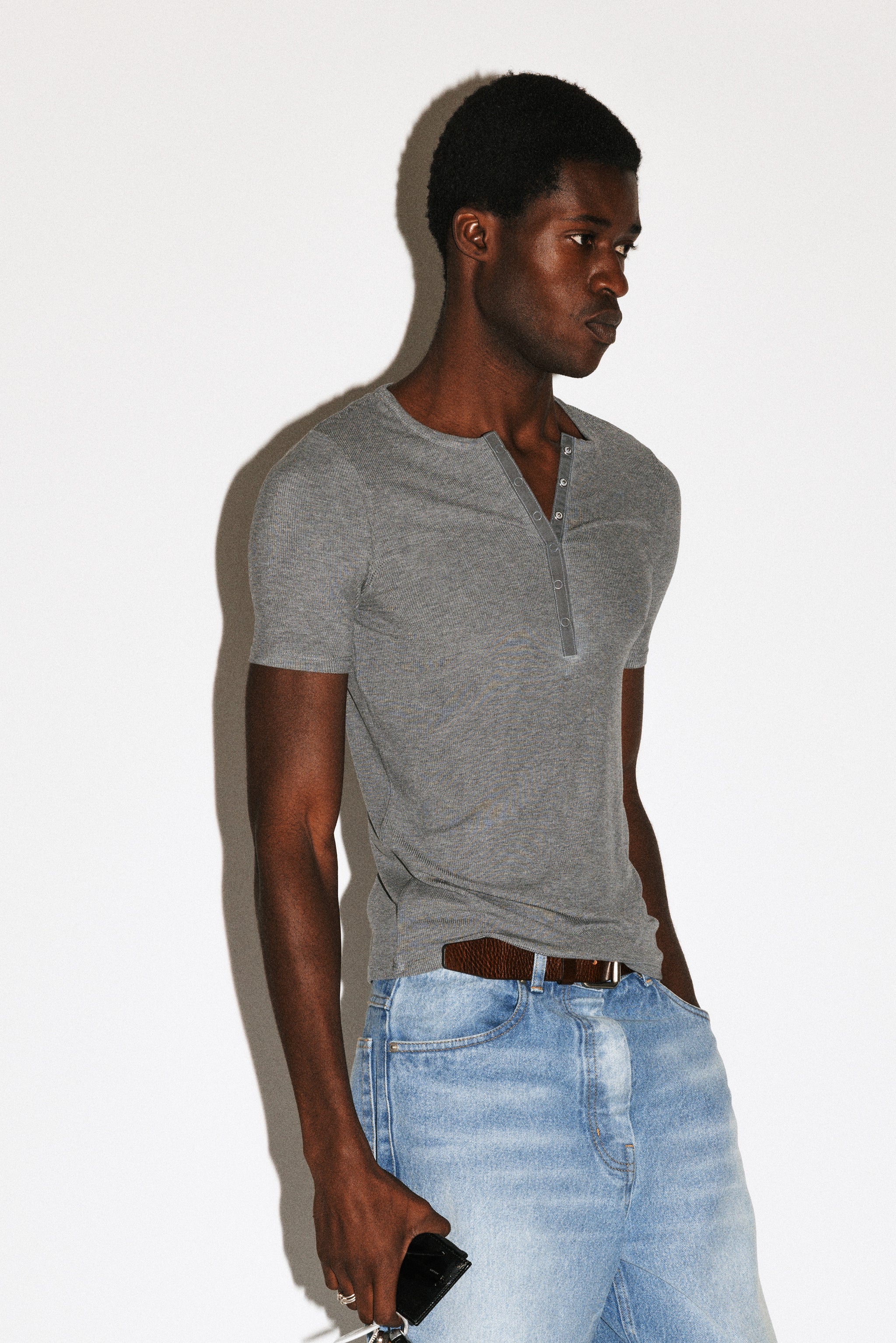 Pelt Short Sleeve Snap Henley - Image 10