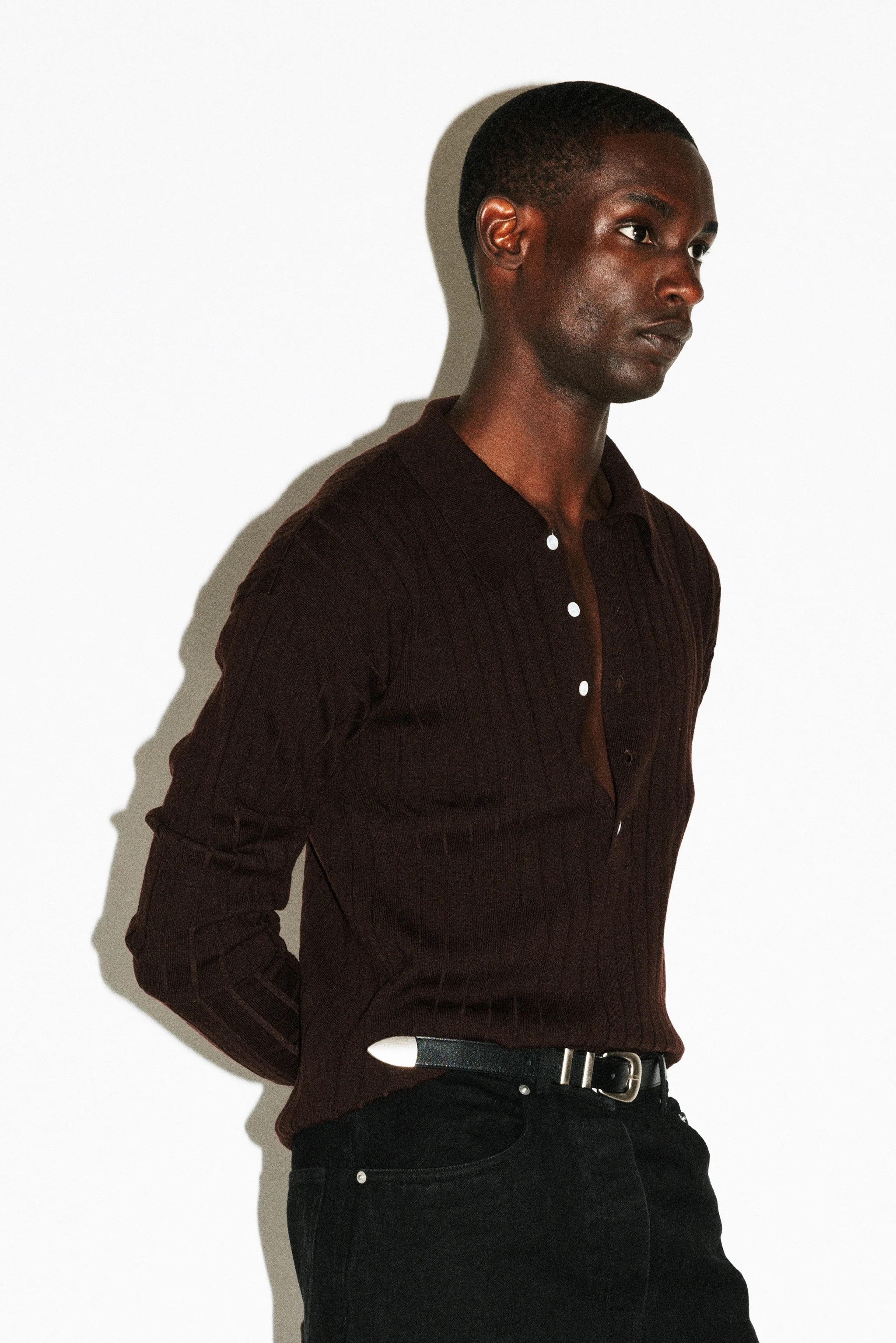 Vista Ribbed Wool Polo - Image 10