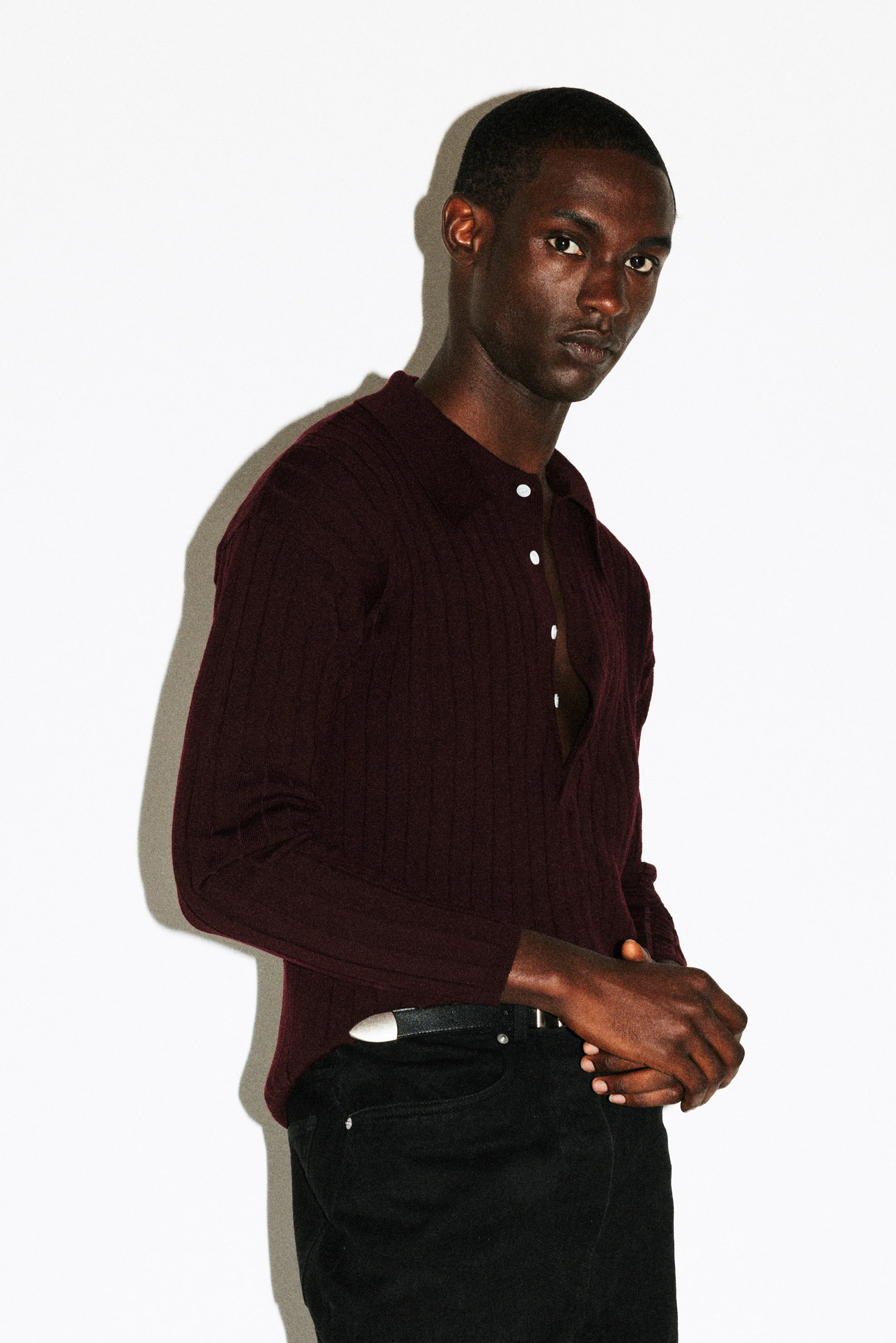 Vista Ribbed Wool Polo - Image 14